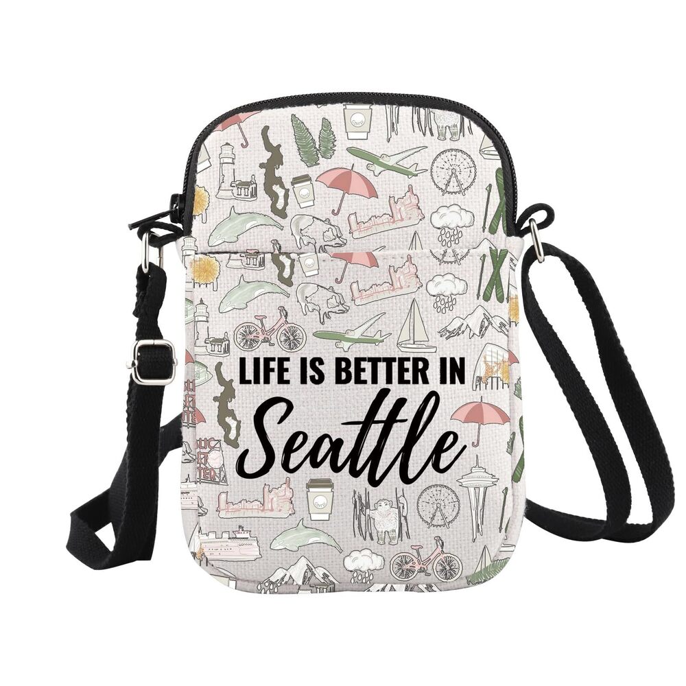 5449 Seattle Gifts And Souvenirs Life Is Better In Seattle Crossbody Bag